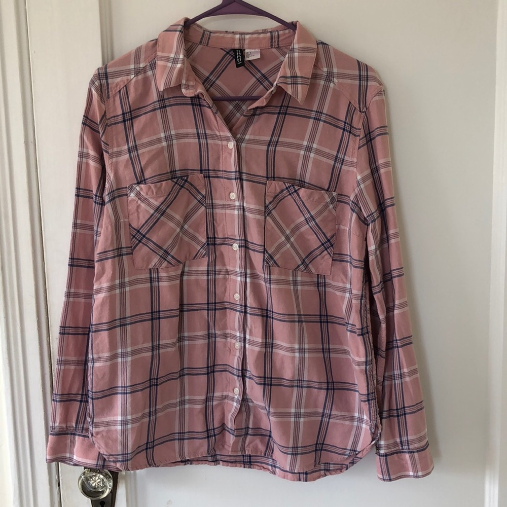 Pink Plaid Shirt HM